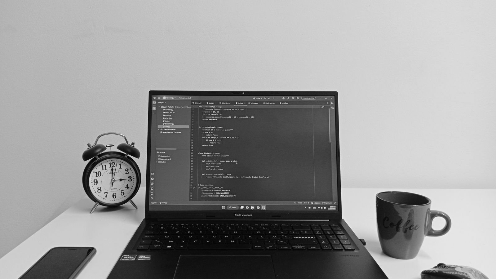 Twelve-year-old testing a coding project on a phone, an app built during an online coding class for kids